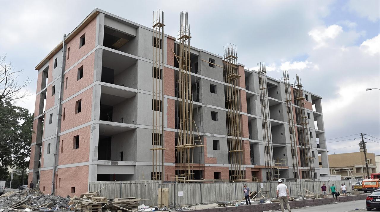 某地豪华楼盘烂尾，业主集体维权